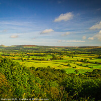 Buy canvas prints of View from Clay Bank Car Park towards North Yorkshi by Michael Shannon