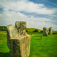 Buy canvas prints of Standing Stones at Avebury, Wiltshire by Michael Shannon