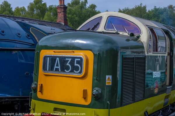 Deltic at Grosmont Station, NYMR Picture Board by Michael Shannon