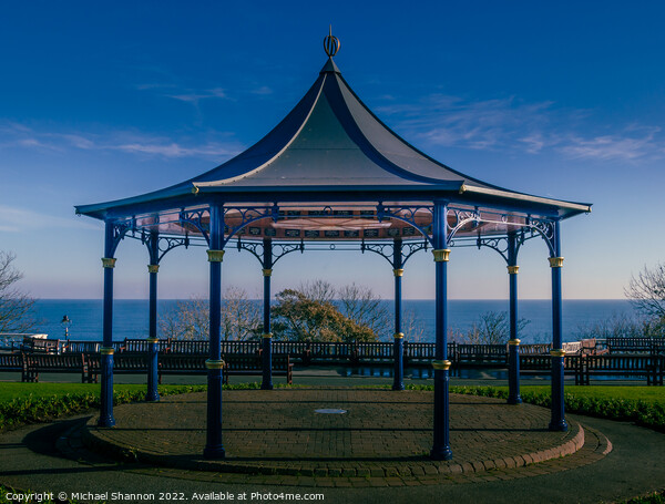 The bandstand in the seaside town of Filey Picture Board by Michael Shannon