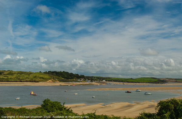 The River Camel estuary in Cornwall at low tide. Picture Board by Michael Shannon