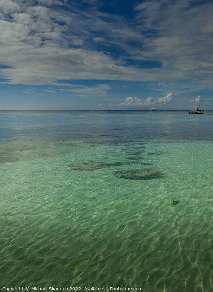 Beautiful clear sea, Panglao Beach, Bohol, Philipp Picture Board by Michael Shannon