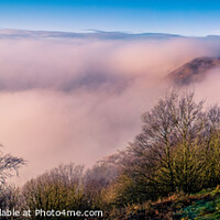 Buy canvas prints of Panorama, Early Morning Mist, North Yorkshire Moor by Michael Shannon