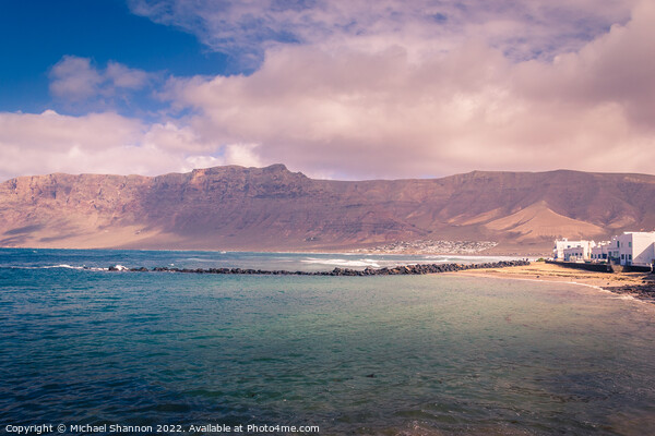 The traditional seaside village of Famara in Lanza Picture Board by Michael Shannon