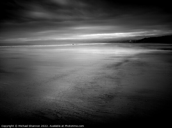 Filey beach, early morning abstract Picture Board by Michael Shannon