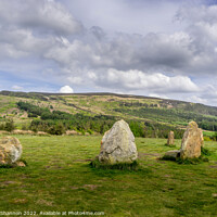 Buy canvas prints of Stone Circle at Lordstones Country Park by Michael Shannon