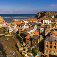 Buy canvas prints of The Quaint Village of Staithes by Michael Shannon