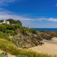 Buy canvas prints of The beach at Chapel Point in Cornwall by Michael Shannon