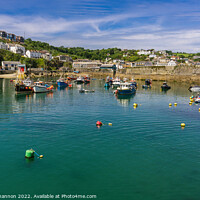 Buy canvas prints of Small watercraft and fishing boats in the harbour  by Michael Shannon