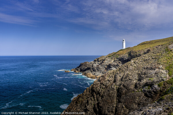 Trevose Head lighthouse, Cornwall Picture Board by Michael Shannon