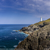 Buy canvas prints of Trevose Head lighthouse, Cornwall by Michael Shannon