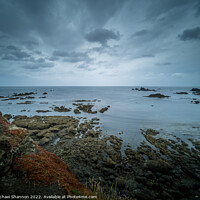 Buy canvas prints of Grey overcast day at Lizard Point in Cornwall. by Michael Shannon