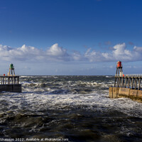 Buy canvas prints of View out to sea from Whitby by Michael Shannon
