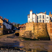Buy canvas prints of Early Morning at Robin Hoods Bay by Michael Shannon