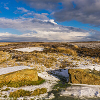 Buy canvas prints of North Yorkshire Moors in the grip of winter. by Michael Shannon