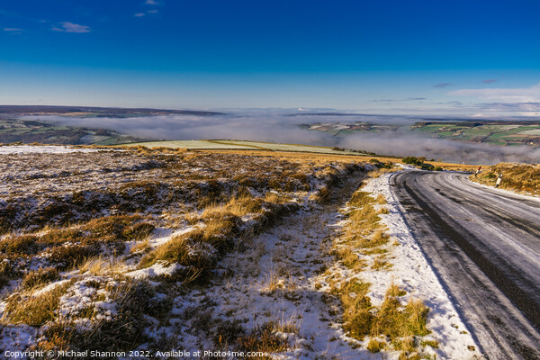 Winters Day - North Yorkshire Moors Picture Board by Michael Shannon