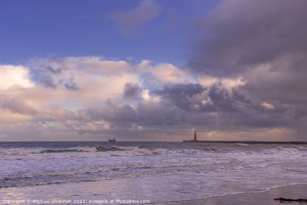 Sunderland's Roker Pier and Lighthouse Picture Board by Michael Shannon