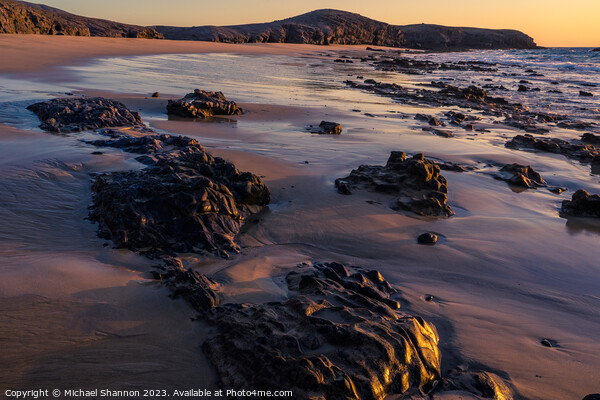 Early morning light, Playa Caleta del Congrio, Pap Picture Board by Michael Shannon