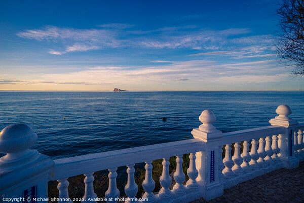 View out to sea from the Balcon de Mediterraneo Picture Board by Michael Shannon