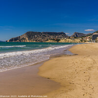 Buy canvas prints of Calpe Beach, Spain by Michael Shannon