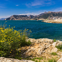 Buy canvas prints of View of Calpe from the Parc Natural del Penyal d'I by Michael Shannon