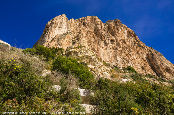 Close-up of the Penon de Ifach in Calpe, Spain Picture Board by Michael Shannon