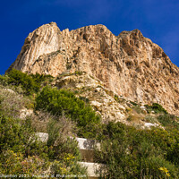 Buy canvas prints of Close-up of the Penon de Ifach in Calpe, Spain by Michael Shannon