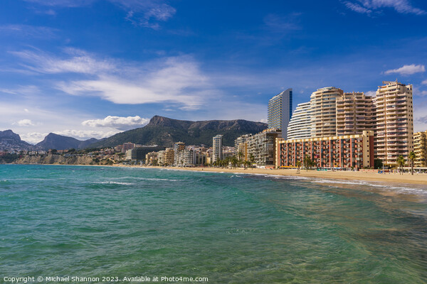 Playa del Arenal-Bol, Calpe, Spain Picture Board by Michael Shannon