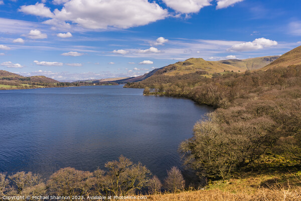 Ullswater, English lake District Picture Board by Michael Shannon
