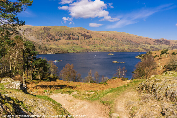 View from the Ullswater Path Picture Board by Michael Shannon