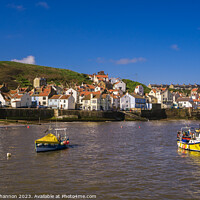 Buy canvas prints of Staithes - Harbour by Michael Shannon