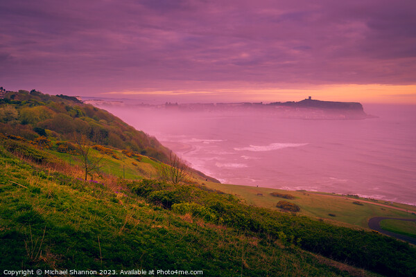 Dawn at Scarborough South Bay Picture Board by Michael Shannon