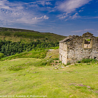 Buy canvas prints of Derelict Stone Barn in Swaledale by Michael Shannon