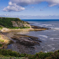 Buy canvas prints of Port Mulgrave - Clifftop View from Cleveland Way by Michael Shannon