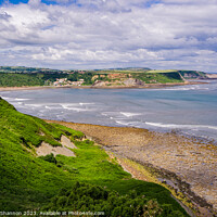 Buy canvas prints of Captivating Runswick Bay Panorama by Michael Shannon