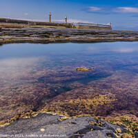Buy canvas prints of Whitby's East Beach: A Revealing Low Tide by Michael Shannon