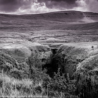 Buy canvas prints of Monochrome Panorama of Yorkshire's Hull Pot by Michael Shannon