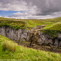 Buy canvas prints of Hull Pot near Penyghent in the Yorkshire Dales by Michael Shannon