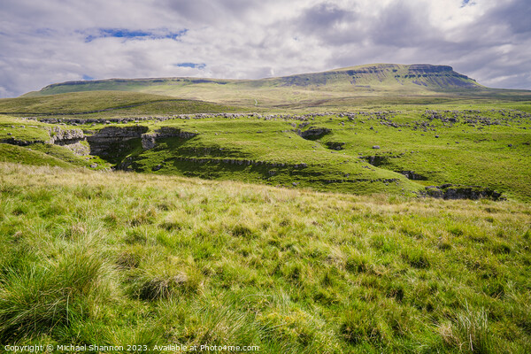 Breathtaking Panorama of Yorkshire's Penyghent Picture Board by Michael Shannon
