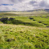 Buy canvas prints of Breathtaking Panorama of Yorkshire's Penyghent by Michael Shannon
