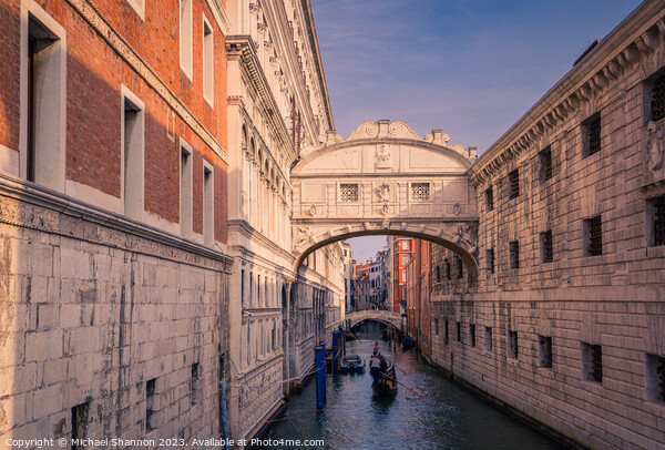 Venice - Bridge of Sighs Picture Board by Michael Shannon