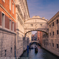 Buy canvas prints of Venice - Bridge of Sighs by Michael Shannon