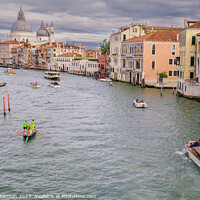 Buy canvas prints of View of the Grand Canal, Venice from the Accademia Bridge. by Michael Shannon