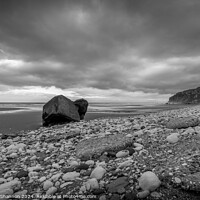 Buy canvas prints of WW2 relic on the beach at Speeton sands by Michael Shannon