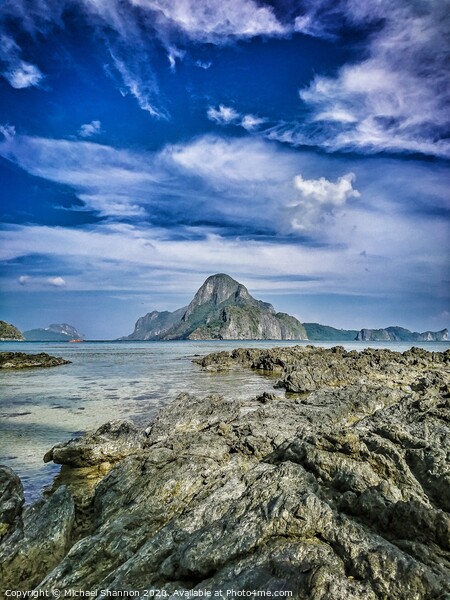 The stunning scenery of Bacuit Bay in El Nido, Pal Picture Board by Michael Shannon