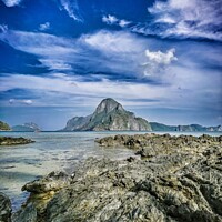 Buy canvas prints of The stunning scenery of Bacuit Bay in El Nido, Pal by Michael Shannon