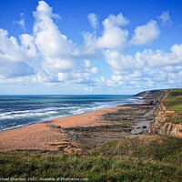 Buy canvas prints of Sandymouth Beach, Cornwall by Michael Shannon