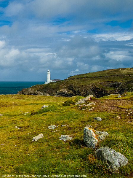 Trevose Head Lighthouse in Cornwall Picture Board by Michael Shannon