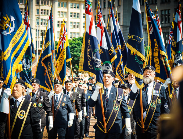 March of the Medals, Liverpool Picture Board by Sarah Paddison