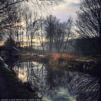 Buy canvas prints of Winter Refection in the canal by Sarah Paddison